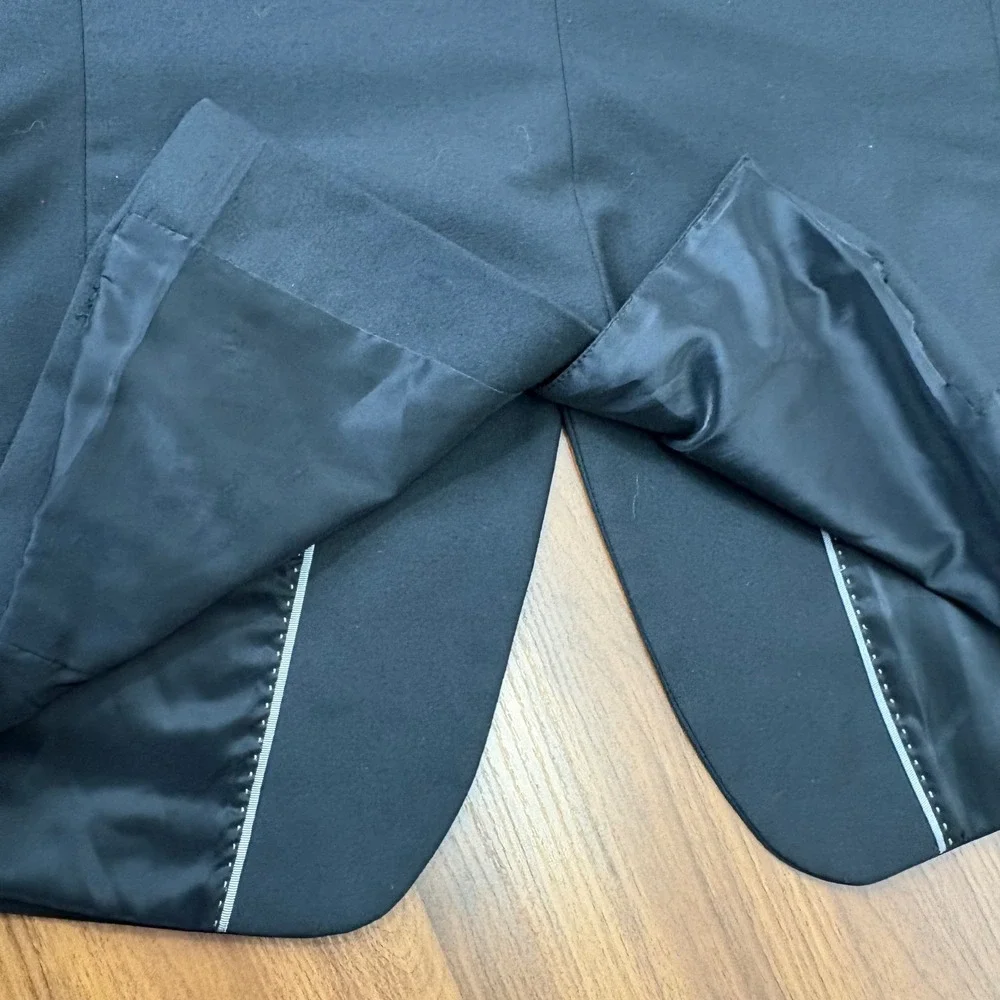 Calvin Klein Blazer Mens XL Black Infinite Slim Fit Two Button Sport Coat Sleek